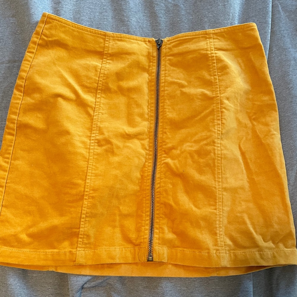 Yellow Corduroy skirt